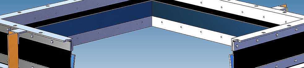 Rectangular EPDM flexible connections - Model 511 and 512 industrial grade, all welded construction - dB Noise Reduction