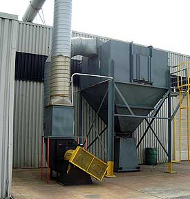 Noise reduction on dust collectors